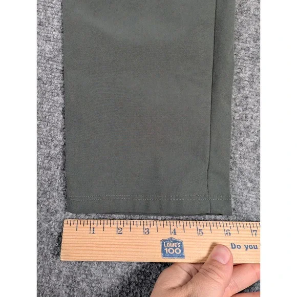 Lululemon ABC Pant Slim 32 Warpstreme Dark Olive Green Grey LM5972S Mens 32x28.5 - Picture 4 of 7